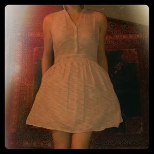 Anthropologie sleeveless shirt dress w/ pockets